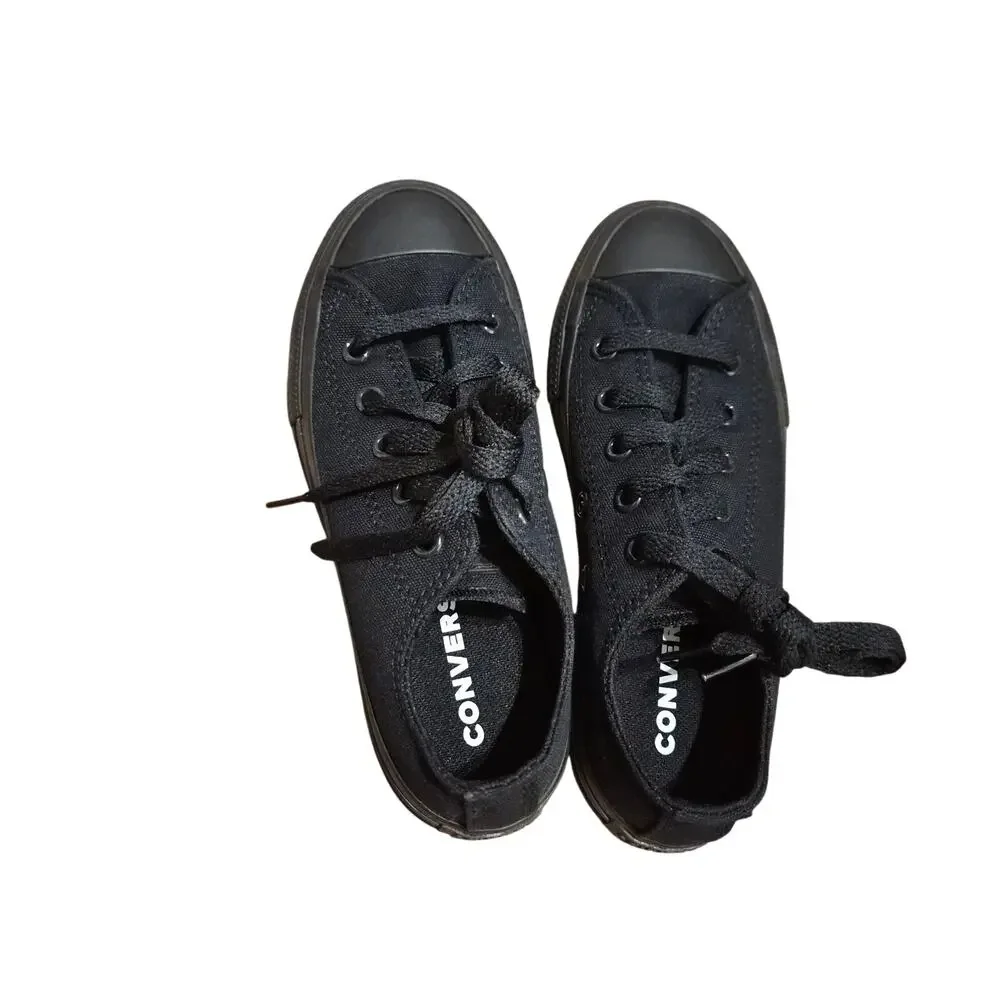 Converse Youth 13 Monochrome Black Chuck Taylor All Star Low Top Lace Up